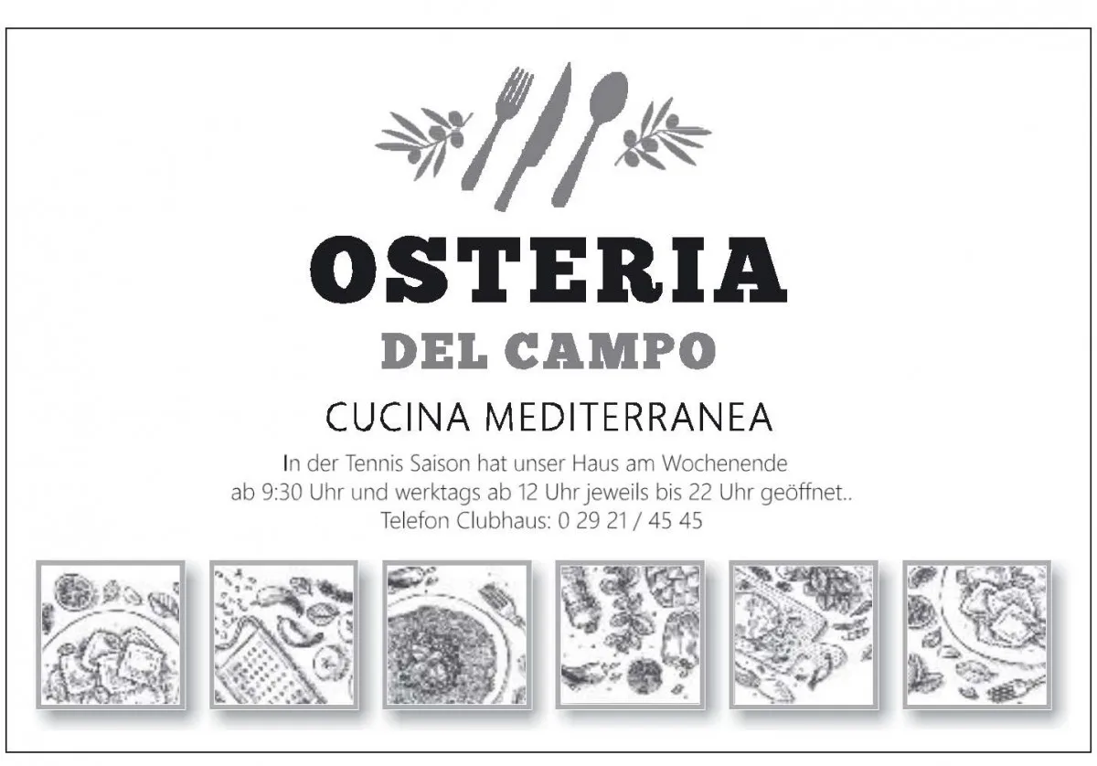 Osteria del Campo im Clubhaus